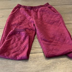 Girls Evsie size 9 quilted jogger pants